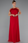 Abschlusskleid Lang Chiffon Rot ABU5351