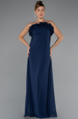 Abschlusskleid Lang Chiffon Marineblau ABU5351