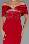 Standesamtkleid Lang Rot ABU5352