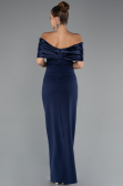 Standesamtkleid Lang Marineblau ABU5352