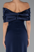 Standesamtkleid Lang Marineblau ABU5352