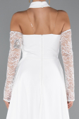 Standesamtkleid Lang Weiß ABU5355
