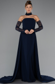 Standesamtkleid Lang Marineblau ABU5355