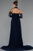 Standesamtkleid Lang Marineblau ABU5355