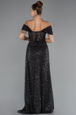 Abendkleid Lang Schwarz ABU5338