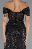Abendkleid Lang Schwarz ABU5338