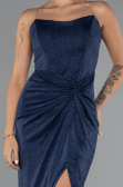Abschlusskleid Lang Marineblau ABU5339