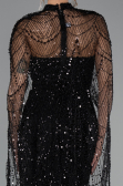 Schwarz Abendkleid Lang ABU4517