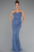 Abendkleid Lang Blau ABU4517