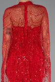 Rot Abendkleid Lang ABU4517