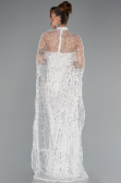 Abendkleid Lang Weiß ABU4517