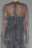 Anthrazit Abendkleid Lang ABU4517