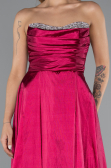 Abendkleid Lang Pflaume ABU4579