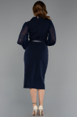 Partykleid Midi Marineblau ABK2462