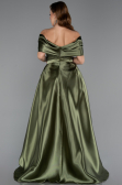 Abendkleid Lang Perlenbesetzt Khaki ABU5400