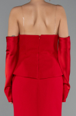 Abendkleid im Meerjungfrau-Stil Lang Rot ABU5421