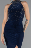 Abendkleid Lang Marineblau ABU5422