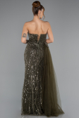 Abendkleid Lang Khaki ABU5425