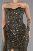 Abendkleid Lang Khaki ABU5425