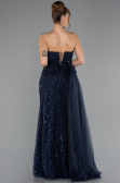 Abendkleid Lang Marineblau ABU5425