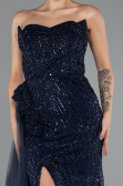 Abendkleid Lang Marineblau ABU5425