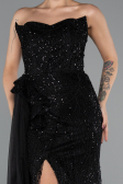 Abendkleid Lang Schwarz ABU5425