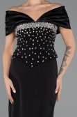 Abendkleid Lang Schwarz ABU5440