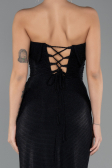 Abschlusskleid Lang Schwarz ABU5445