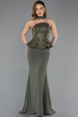 Abendkleid Lang Chiffon Khaki ABU5457