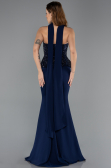 Abendkleid Lang Chiffon Marineblau ABU5457