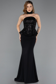 Abendkleid Lang Chiffon Schwarz ABU5457