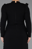 Hijab-Kleid İn Übergröße Lang Schwarz ABU5411