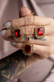 Accessoire-Set Gold-Rot UK955