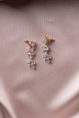 Ohrschmuck Gold-Altrosa UK932