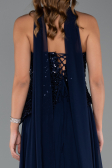 Abendkleid Lang Chiffon Marineblau ABU5486