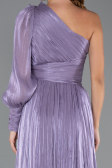 Abendkleid Lang Chiffon Lavendel ABU5489