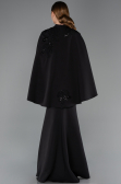 Abendkleid im Meerjungfrau-Stil Lang Schwarz ABU5485