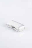 Abendtasche Gemustert Silber SH855