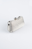 Abendtasche Gemustert Platin SH855