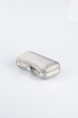 Abendtasche Gemustert Platin SH855