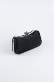 Abendtasche Gemustert Schwarz SH855
