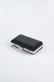 Abendtasche Gemustert Schwarz SH857