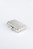 Abendtasche Gemustert Platin SH858