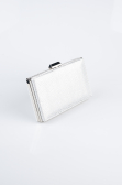 Abendtasche Gemustert Silber SH859