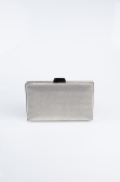 Abendtasche Gemustert Platin SH859
