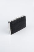 Abendtasche Gemustert Schwarz SH859