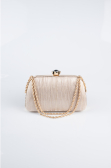 Abendtasche Laserschnitt Gold SH860