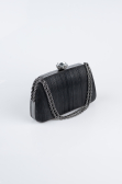Abendtasche Laserschnitt Schwarz SH860