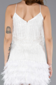 Weiß Partykleid Kurz ABK1629