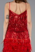 Rot Partykleid Kurz ABK1629